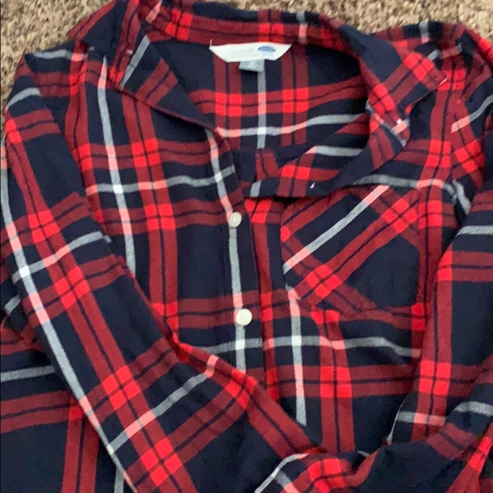 classic plaid red shirt